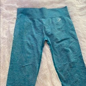 Blue gym shark leggings